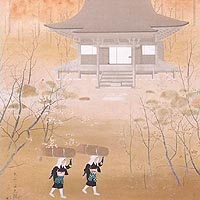 宇田荻邨「大原寂光院」