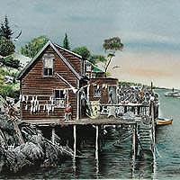 海老漁師の小屋