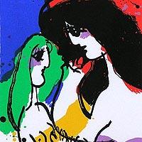 お値段交渉◎！マイケル・ルー ハイッ笑って！マイケルルー リトグラフ マイケル・ルーの取扱実績。絵画のことならアンシャンテへ
