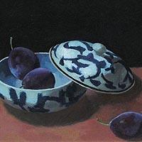 プルーンのある静物