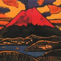 箱根の朱富士