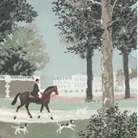 朝の乗馬