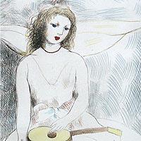 ギターを持つ乙女