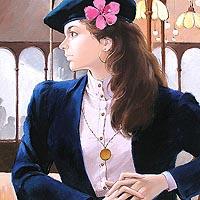 青いベレーの女
