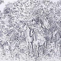 画家への手紙より「森の中の乗馬」