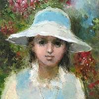白い帽子の少女
