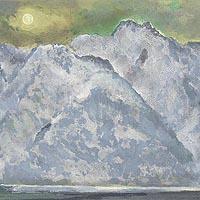 雪の金華山