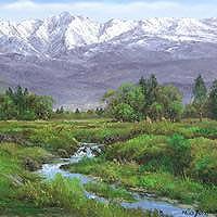 立山連峰を望む