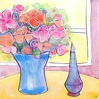 坂井美智代 「花」 水彩画 サイン入り 送料込み｜Yahoo!フリマ