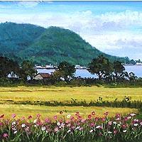 ★キャンペーン対象作品★木崎湖初秋(北アルプス山麓)
