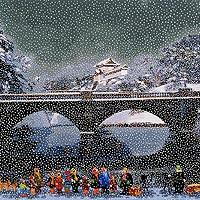 雪の二重橋(日本のエッセンス)