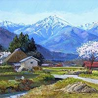 安曇野常念岳山麓