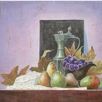 桜田晴義【静物】希少画集画、状態良好、新品高級額装付 絵画