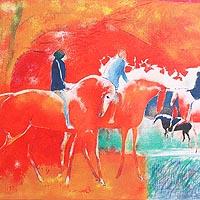 ポール・ギヤマン 「赤い馬」 オリジナル・リトグラフ | ポール