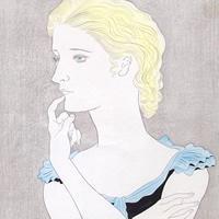 金髪の若い女性