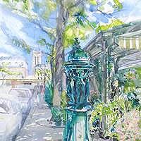 オランジェリーの花市