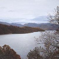 秋の有峰湖