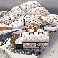 「蒲原(雪積)」東海道五十三次より