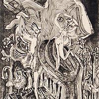 「無我」  瑛九・銅版画 SCALE IIIより