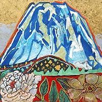 「富士に献花」めでたき富士より