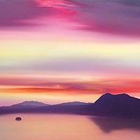 瑞雲 摩周湖図