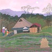 春「れんげ畑」ふるさとの四季第七集より（原田泰治）