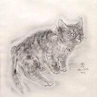 「ソミリス」　猫の本より（藤田嗣治）