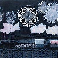 大津鎮雄　スペイン壺のばら 大津鎮雄スペイン壺のばら