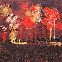 富田林の花火（山下　清）