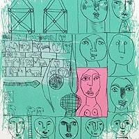 顔・歌（猪熊弦一郎）