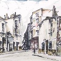 サンテ通り（藤田嗣治）