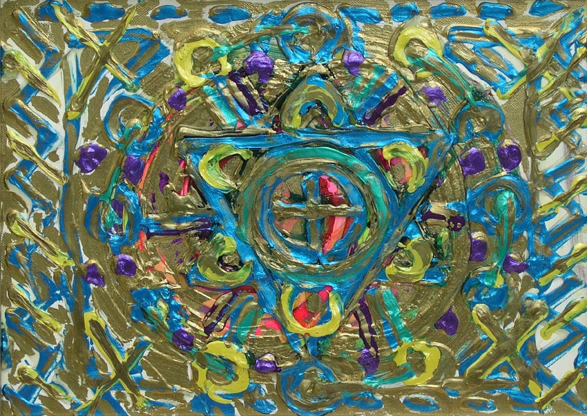 【最安値】 森内敬子 縷 開運 具体作家 スピリチュアルアート 現代アート Lu 絵画