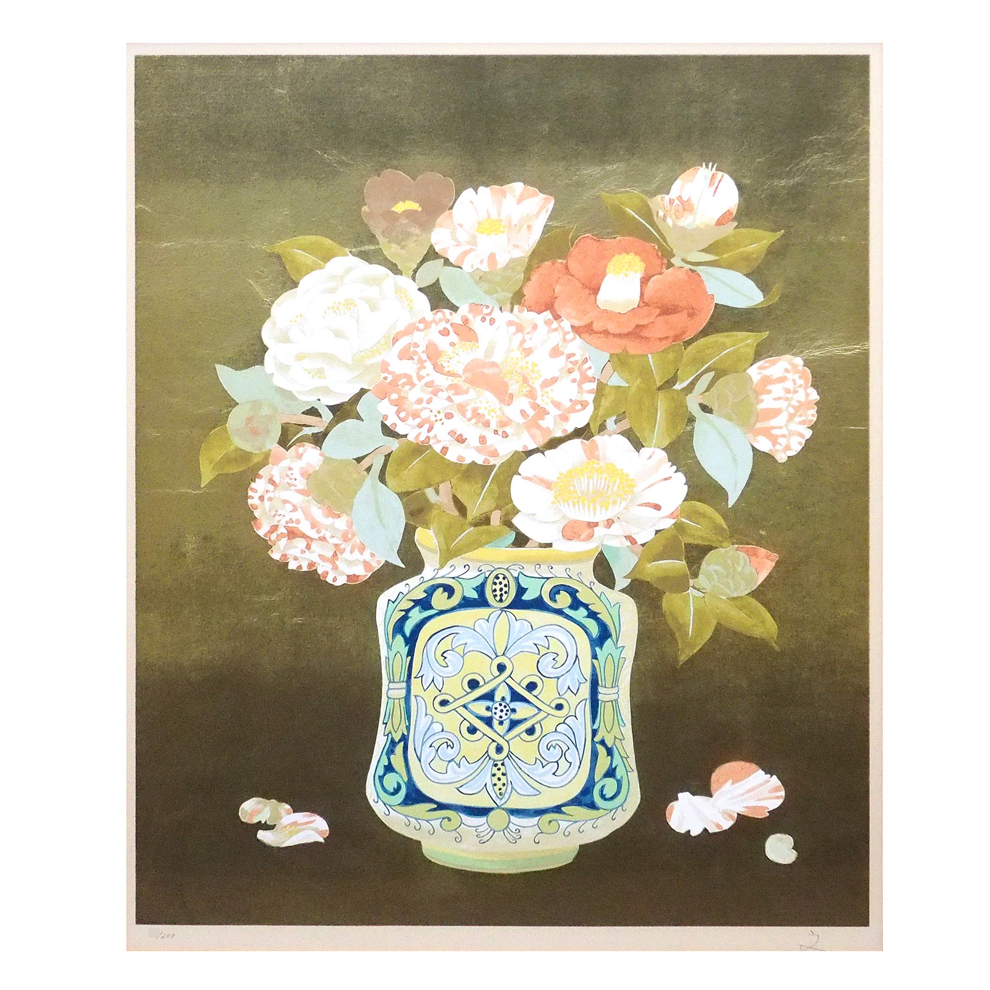 リトグラフ 堀文子 ウルビーノの壺 絵画
